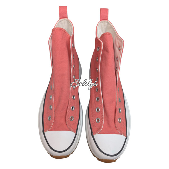Converse Run Star Hike High Top Platform Terracotta Pink Gum Sneaker Mens 12 - Picture 9 of 10